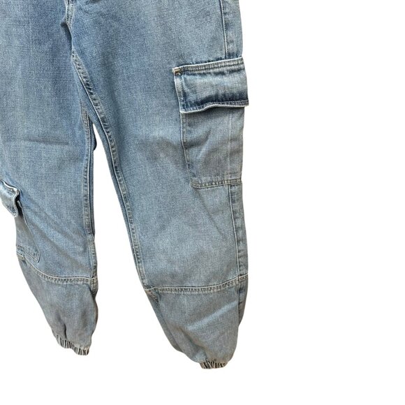 Urban Outfitters BDG Carla Cargo Jogger Jean Light Blue Wash Boho Size 27 - Picture 4 of 11